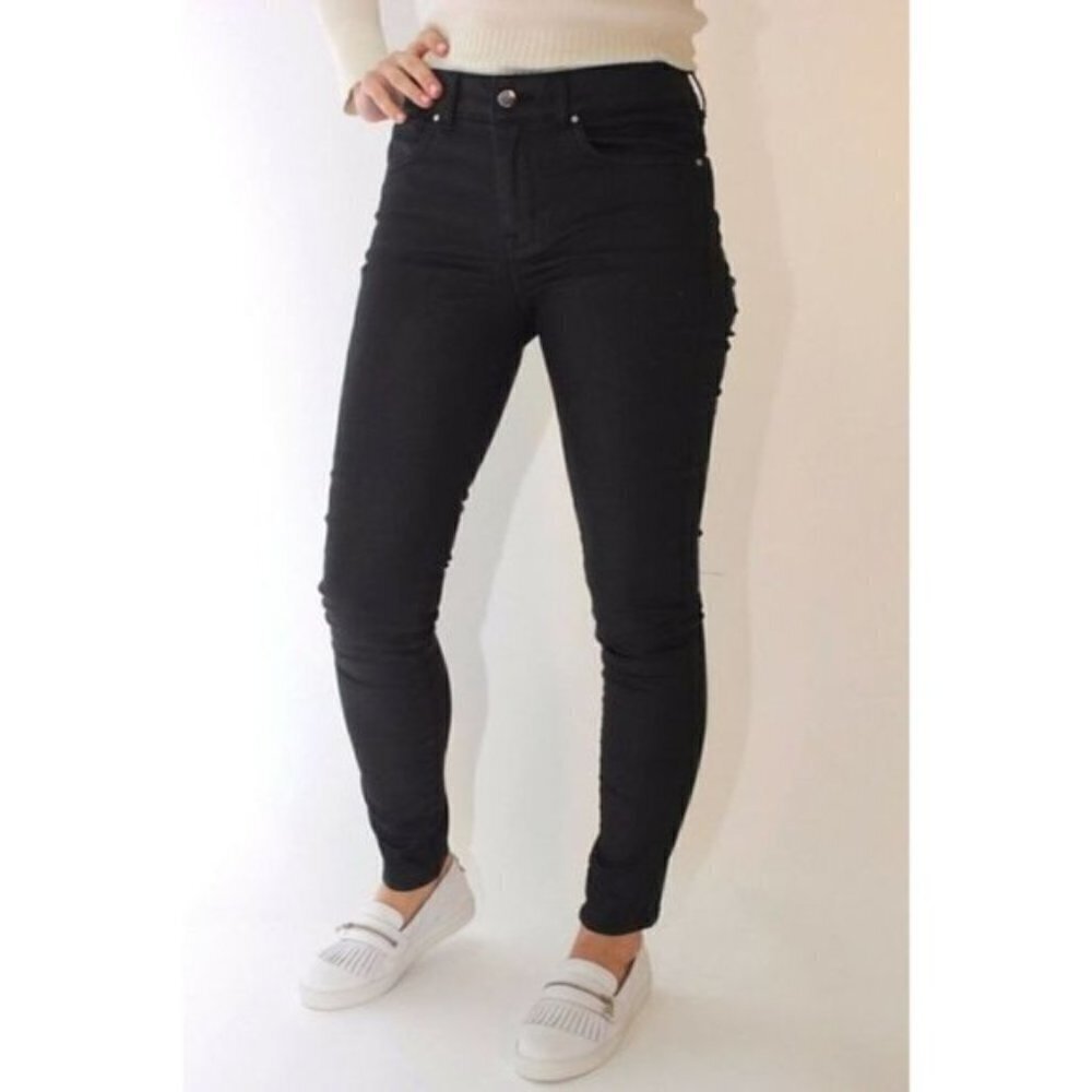 Karen Millen Black Mid Rise Skinny Jeans Size 4